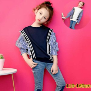 ブラウス キッズ 長袖 韓国子供服 女の子 トップス 綿 シャツ 春服 子供服 Tシャツ ジュニア ベビー服 カジュアル 可愛い おしゃれ お出