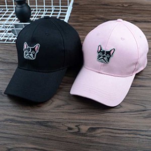 【期間限定で10％ポイント付き】キャップ 帽子 野球帽 CAP cap レディース フレンチブルドック ワッペン ワンポイント 日焼け防止 日除け