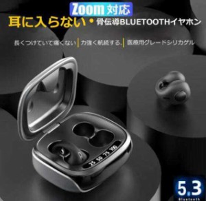 骨伝導イヤホン Bluetooth5.3 高音質 生活防水 ワイヤレスイヤホン 会議/在宅勤務/散歩/スポーツにおすすめ 快適 音漏れ防止耳掛け式