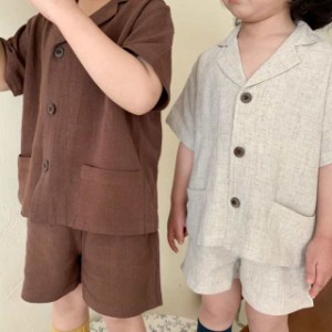 【春新作】韓国風子供服 ベビー服  男女兼用 おしゃれ 短袖 セットアップ