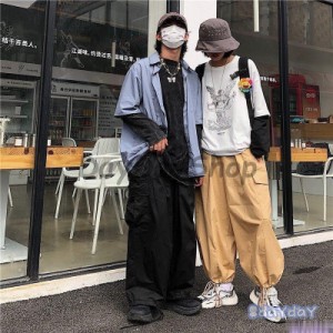 ファッション パンツ 原宿風 ヒップホップ 運動パンツ メンズ レディース 原宿 ズボン ダンスウェア HIPHOP ステージ 公演服 ゆったり ス