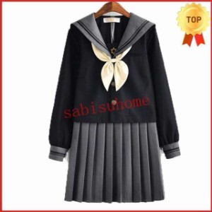 セーラー服 半袖 学生服 制服セットS~5XL大きいサイズ 3点セット シャツ フリルスカート 女の子 セーラー服 長袖 スクールウェア 卒業式