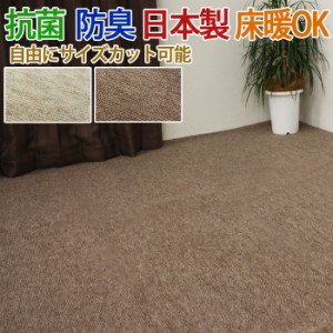 カーペット 4.5畳 プレーネス (TH) 江戸間 四畳半 4畳半 4.5帖 約261×261cm ラグ 無地 抗菌 防臭 日本製 ナチュラル シンプル ラグマッ