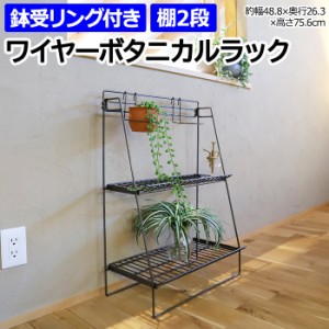 ラック シェルフ 棚 メタルラック プランターラック 約幅48.8×奥行26.3×高さ75.6cm ワイヤーボタニカルラック WW-WBR (R) ワイヤーラッ