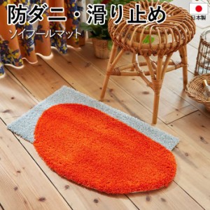 玄関マット 北欧 マット ラグ 防ダニ 滑り止め 日本製 SOYPOOL MAT 約45×70cm 変形 ソイプールマット (S) 国産 フック 玄関 かわいい お