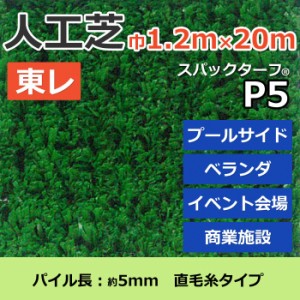 個人宅配送不可 人工芝 スパックターフ P5 (R) 約1.2m幅×20m レギュラーシリーズ 東レ 引っ越し 新生活