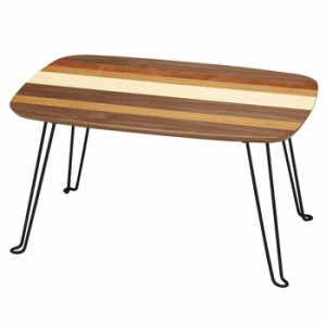 ミックステーブル 幅60cm 折りたたみ 木製 ヴィンテージ スリム 送料無料