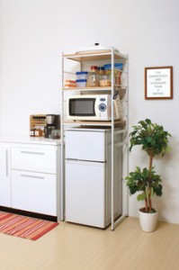 冷蔵庫ラック キッチン収納 冷蔵庫上のスペースを有効活用 RZR4518 送料無料