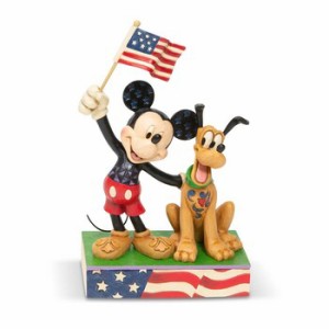 ミッキー＆プルート アメリカンフラッグ Disney Traditions ラッピング可 送料無料