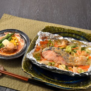 北海道 鮭のちゃんちゃん焼きと帆立バター焼き Dセット 切身80g×6枚 帆立バター焼き ギフト対応可 送料無料