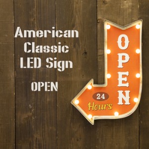 American Classic LED Sign アメリカンクラシック OPEN 送料無料