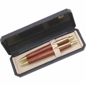 木軸レトロボールペン シャープペン うす茶 P1 HS48W ギフト対応可 送料無料