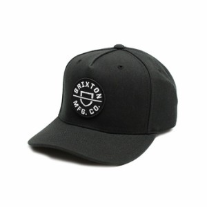 ブリクストン BRIXTON CREST C MP SNAPBACK キャップ 帽子 11001 BLACK メンズ ブラック ラッピング可 送料無料 即日発送