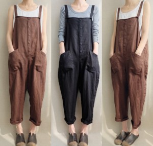 パンツ 作業ズボン サロペット オーバーオール レディース ゆったり Overalls つなぎ 作業服 カジュアル ワークマン オールインワン 春 