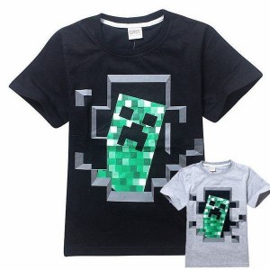 Tシャツ クリーパー ティーシャツ 半袖 マイクラ ゲーム キャラクター 120cm 130cm 140cm 150cm 160cm