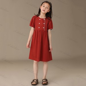 子供 ワンピース 女の子 キッズ 半袖 子供服 夏服 綿 コットン カジュアル ナチュラル  子ども 可愛い ジュニア ガールズ おしゃれ 旅行 