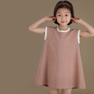 子供 ワンピース タンクトップ 女の子 キッズ ノースリーブ 涼しい 子供服 夏服 カジュアル ナチュラル 可愛い ジュニア ガールズ おしゃ