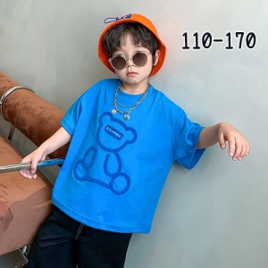 Tシャツ 子供 tシャツ こどもふく 子供服  男の子 半袖  キッズ 半袖Tシャツ 夏服 薄手 ジュニア Tシャツ スポーツ ダンス お出かけ 運動