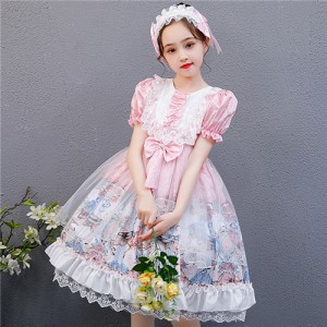 子どもドレス ロリータドレス ワンピース プリンセスドレス お姫様ドレス ハロウィン クリスマス衣装 プレゼント 女の子 衣装 子供 コス