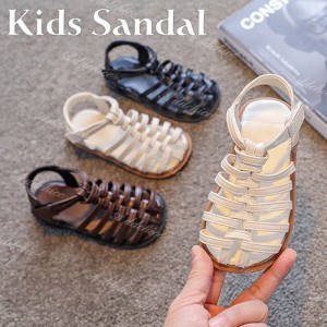 キッズ サンダル 子供 女の子 女児 子供 靴 ジュニア マジックテープ ビーチサンダル キッズシューズ 夏 プレゼント 滑りにくい 歩きやす