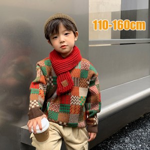 子供服 セーター 男の子 キッズ 春 秋 冬 ニット 子供セーター 長袖 トップス ジュニア ガールズ 防寒 暖かい 通学着 小学生 110 120 130