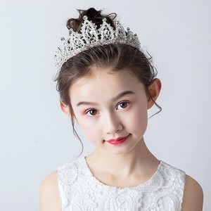 子供ヘッドドレス 髪飾り ティアラ クラウン ヘアアクセサリー ウェディング ゴージャス フォーマル 着物 成人式 子供の日 誕生日 結婚式