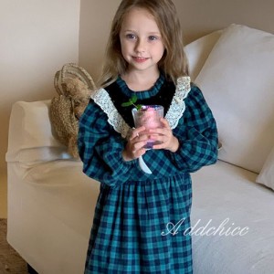 子供ワンピース ワンピース 長袖ワンピース キッズワンピース 女の子 春 秋 冬 キッズ ワンピ 子供服 綿 コットン ピアノ 発表会 カジュ