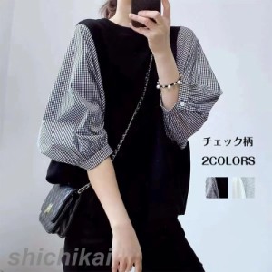 フリル袖Ｔシャツブラウス レディース  リュリュ 春夏服  アロッタ トップス 半袖 おしゃれ Tシャツ かわいい ＵＶ対策 ＵＶカット 体型