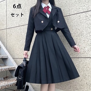 【クーポン利用で6 980円】入学式 卒業式 スーツ 女の子 制服 ワンピース 6点セット 高校生 中学生 小学生 フォーマルスーツ 子供スーツ 