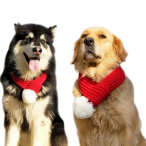 秋冬季 犬猫用 スカーフ 犬マフラー  猫マフラー 犬スカーフ 猫スカーフ サンタクロース ペットニット クリスマス  愛犬愛猫のクリスマス