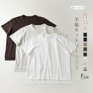 送料無料 tシャツ コットン レディース カットソー 半袖トップス レディースtシャツ 半袖tシャツ 夏カットソー 春 夏 春夏 カジュアル レ