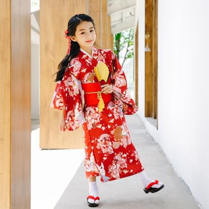 子供浴衣 浴衣単品 キッズ浴衣 女の子 和服 和装 着物 単品 子供 キッズ かわいい おしゃれ 夏祭り お祭り おまつり 花火大会 七五三 90-