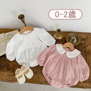 長袖ロンパース ベビー服 ロンパース  ベビー 女の子 出産祝い 新生児  カバーオール 赤ちゃん服 子供服 綿 コットン 柔らかい 春 秋 赤