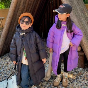 ダウンコート キッズダウンコート 男の子 女の子 ロングコート キッズ 子供服 ダウンジャケット アウター コート 防寒 防風 通学 秋冬 ジ