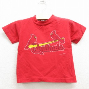 古着 半袖 ビンテージ Tシャツ キッズ ボーイズ 子供服 80年代 80s MLB セントルイスカージナルス マークマグワイア 25 クルー 中古 古着