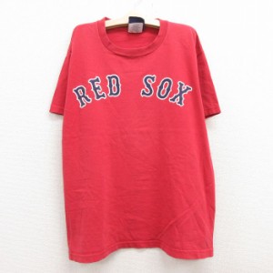 古着 マジェスティック 半袖 ビンテージ Tシャツ キッズ ボーイズ 子供服 00年代 00s MLB ボストンレッドソックス テッドウィ 中古 古着