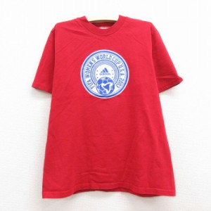 古着 アディダス adidas 半袖 ビンテージ Tシャツ キッズ ボーイズ 子供服 00年代 00s FIFAワールドカップ サッカー コットン  中古 古着