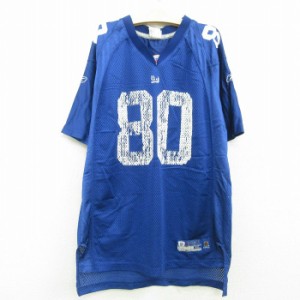 古着 リーボック REEBOK 半袖 フットボール Tシャツ キッズ ボーイズ 子供服 NFL ニューヨークジャイアンツ ジェレミーショッ 中古 古着