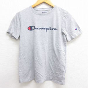 古着 チャンピオン Champion 半袖 Tシャツ キッズ ボーイズ 子供服 グレー 霜降り 中古 古着