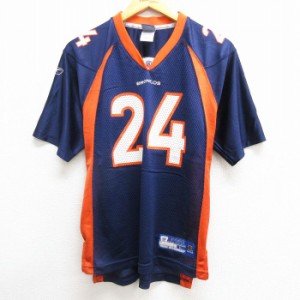 古着 リーボック REEBOK 半袖 ビンテージ フットボール Tシャツ キッズ ボーイズ 子供服 00年代 00s NFL デンバーブロンコス  中古 古着