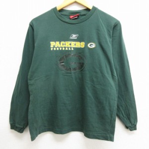 古着 リーボック REEBOK 長袖 ビンテージ Tシャツ キッズ ボーイズ 子供服 00年代 00s NFL ピッツバーグスティーラーズ コット 中古 古着