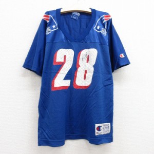 古着 チャンピオン champion 半袖 ビンテージ フットボール Tシャツ キッズ ボーイズ 子供服 90年代 90s NFL ニューイングラン 中古 古着