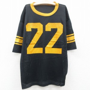 古着 チャンピオン Champion 半袖 ビンテージ Tシャツ キッズ ボーイズ 子供服 70年代 70s 22 メッシュ地 クルーネック USA製  中古 古着