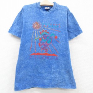 古着 ヘインズ Hanes 半袖 ビンテージ Tシャツ キッズ ボーイズ 子供服 00年代 00s アリゾナ ココペリ ホピ族 刺繍 コットン  中古 古着