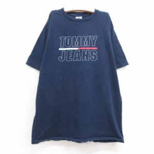 古着 トミーヒルフィガー TOMMY HILFIGER トミージーンズ 半袖 ブランド ビンテージ Tシャツ キッズ ボーイズ 子供服 90年代 9 中古 古着