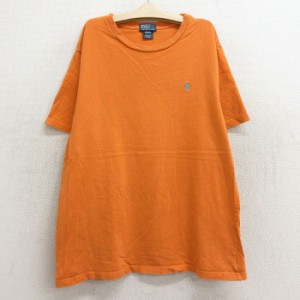 古着 ラルフローレン Ralph Lauren 半袖 ブランド Tシャツ キッズ ボーイズ 子供服 90年代 90s ワンポイントロゴ コットン ク 中古 古着