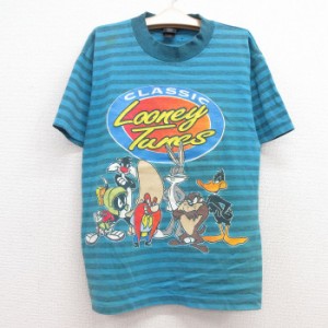 古着 半袖 ビンテージ Tシャツ キッズ ボーイズ 子供服 90年代 90s ルーニーテューンズ LOONEY TUNES バッグスバニー タズ コ 中古 古着