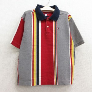 古着 トミーヒルフィガー TOMMY HILFIGER 半袖 ブランド ポロ シャツ キッズ ボーイズ 子供服 90年代 90s ワンポイントロゴ コ 中古 古着