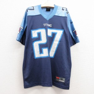 古着 ナイキ NIKE 半袖 ビンテージ フットボール Tシャツ キッズ ボーイズ 子供服 00年代 00s NFL テネシータイタンズ エディ 中古 古着