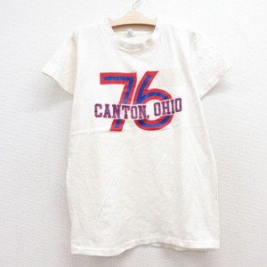 古着 アルテックス ARTEX 半袖 ビンテージ Tシャツ キッズ ボーイズ 子供服 70年代 70s 76 オハイオ コットン クルーネック 生 中古 古着